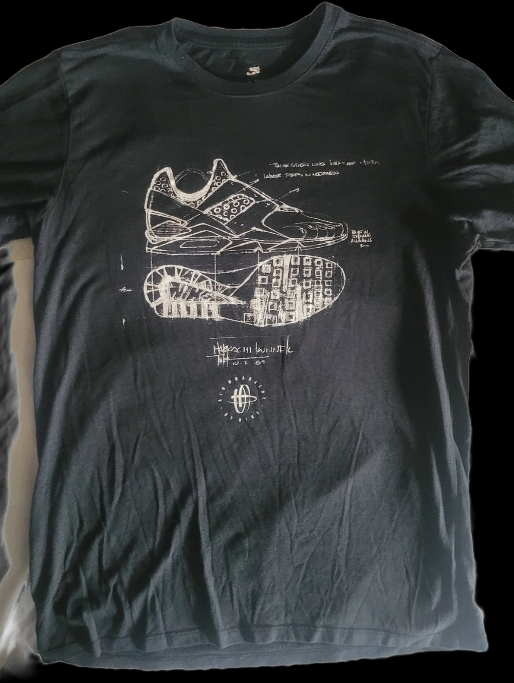 Men's Black Nike Air Huarache Graphic Tee - Casual Crewneck Shirt